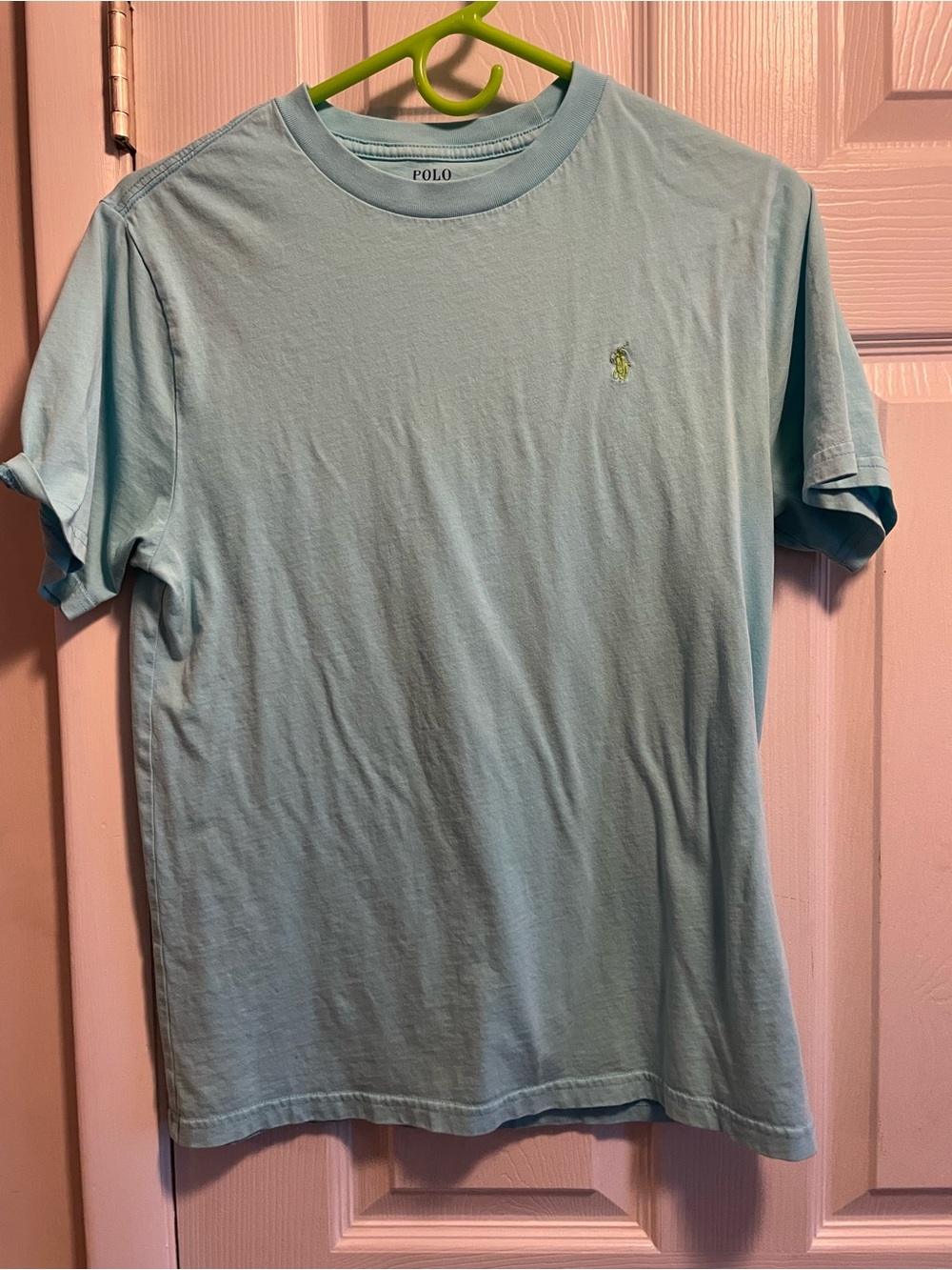 Polo by Ralph Lauren Light Aqua Crew Neck Short Sleeve Tee